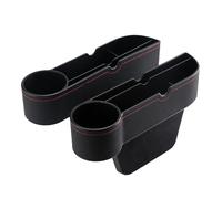Organisateur de siège de voiture - Espace de rangement pour console , boîte en cuir entre les sièges, support de rangement peu encombrant, accessoires de véhicule universels | Pour téléphone