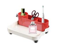 Organisateur de soins de la peau, vitrines cosmétiques | Boîte de rangement multicouche | Vitrine cosmétique garde-corps surélevé conception divisée innovante pour les cosmétiques parfums soins de la