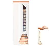 Organisateur de sous-vêtements, 9, 5x3, 2x3, 2 pouces en plastique Dispensateur de sacs d'épicerie avec couvercle détachable, boîte rangement murale sans punch sans garde-robe, armoire, chambre à cou