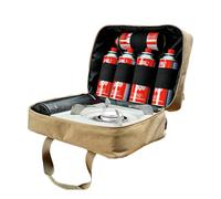 Organisateur de stockage de camping | Organisateur de pochette Oxford pour ustensiles de cuisine sur cuisinière | Sac étanche de grande capacité à fermeture éclair bidirectionnelle pour ustensiles de