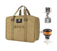 Organisateur de stockage de camping - Oxford Sac de voyage Pochette pour cuisinière Ustensiles de cuisine | Sac de poche à fermeture éclair bidirectionnelle pour ustensiles de cuisine, barbecue, rando