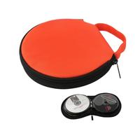 Organisateur De Stockage De DVD - Tissu Léger, Couleurs Noir Gris Orange, Coque De Protection Rigide, Portefeuille Multimédia Facile À Transporter | Utilisation D'arcade De Jeu À Domicile De Véhicule,