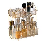 Organisateur de Stockage de Maquillage Commode Cosmétique Boîte De Rangement Salle De Bains Produit De Soins De La Peau Double-couche Rack Bureau Rack Chambre Organisateur De Stockage Organisateur de