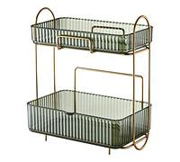 Organisateur de Stockage de Maquillage Commode Cosmétique Boîte De Rangement Salle De Bains Produit De Soins De La Peau Double-couche Rack Bureau Rack Chambre Organisateur De Stockage Organisateur de