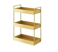 Organisateur de Stockage de Maquillage Support cosmétique en métal plateau de rangement de bureau produit de soin de la peau présentoir Double couche organisateur de commode de salle de bain Organisat
