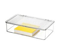 Organisateur de Stockage des Aliments - Bacs de Stockage | Organisateur de réfrigérateur, Organisation et d'armoires, conteneur Anti-poussière avec Support de Couvercle pour Paquets, Pochette