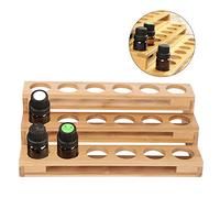 Organisateur de stockage d'huiles essentielles à 18 emplacements, support d'affichage de bouteilles d'huiles essentielles de 35 mm de diamètre, boîte de transport d'aromathérapie Boîte de rangement