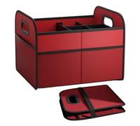 Organisateur de Stockage pour Coffre, Organisateur de Cargo pour Coffre de Voiture Pliable, Boîte Étanche à Poignée de 30L pour Accessoires Couches Fruits Légumes Snacks Vaisselle de Camping