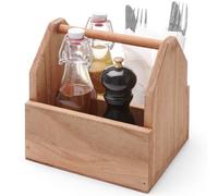 Organisateur de table pour épices et couverts, en bois, avec poignée - Hendi