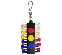 Organisateur de tee de golf - Pochette pour tee en maille de nylon, clip de boucle de ceinture, coutures renforcées robustes | Rangement fin et léger pour tees en bois, plastique et caoutchouc et
