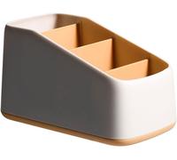 Organisateur de télécommande à 4 compartiments, support de télécommande, adapté au stockage de cosmétiques, de papeterie, de téléco