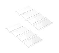 Organisateur de tiroir à épices en acrylique transparent 8 pièces, insert de tiroir pour pots d'assaisonnement, plateau de support de cuisine pour