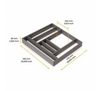 Organisateur de tiroir Alumount pour Vertex et Protone - anthracite - 600x500 m