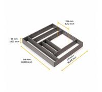 Organisateur de tiroir Alumount pour Vertex et Protone - anthracite - 600x500 mm EMUCA