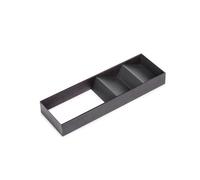 Organisateur de tiroir incliné Orderbox - 150x470mm - Gris - Acier et bois EMUCA