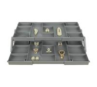 Organisateur de tiroir intelligent, 2 niveaux de rangement extensible à 3 niveaux, 30 x 20 cm, table de nuit, coiffeuse, bijoux, cosmétiques, support de bureau pliable en acrylique, accessoire de