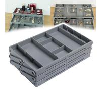 Organisateur de tiroir intelligent à plusieurs niveaux, organisateur de tiroir poubelle à 3 niveaux, organisateur de tiroir Kulken, tiroirs de maquillage pliables extensibles, 3-TIER, 1 pièces