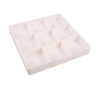 Organisateur de Tiroir pour Coiffeuse, 9 Compartiments en PP, Blanc | Rangement Modulable pour Fards à Paupières et Soins du Visage, Style Moderne, Accès Rapide, Tri