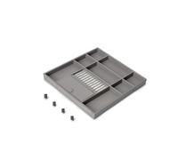 Organisateur de tiroir pour dressing Quartz - finition titane - module 600 mm EMUCA