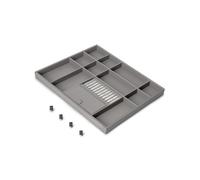 Organisateur de tiroir pour dressing Quartz - finition titane - module 700 mm EMUCA