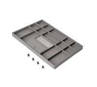 Organisateur de tiroir pour dressing Quartz - finition titane - module 800 mm EMUCA