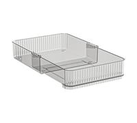 Organisateur de tiroir - Rangement transparent extensible | Organisateurs et rangement de tiroirs de cuisine,Pour la cuisine, la chambre à coucher, la salle de bain, l'armoire, le bureau