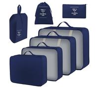 Organisateur de Valise, Lot de 7 Organiseurs de Bagage pour Voyage pour Voyage, sacs à vêtements, chaussures, sacs de rangement Chaussures et Cosmétiques