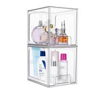 Organisateur De Vanité - Bac De Stockage Du Tiroir, Boîte De Séparation | Boîte Diverse À Plusieurs Usages, Organisateur De Support Transparent Empilable Pour Salle De Bain Cuisine Salle À Manger Salo