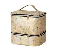 Organisateur de vernis à ongles de 30 bouteilles | Étui portable pour vernis à ongles | Organisateur compact pour ranger les ongles, outils de , idéal pour les voyages et les salons, Or,