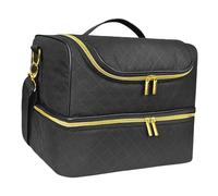 Organisateur de vernis à ongles, étui de transport de vernis à ongles - Sac de kit d’ongles | Étui de transport de vernis à ongles double couche pouvant contenir 60 bouteilles pour outils de manucure,