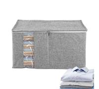 Organisateur de vêtements 3D Grande boîte en tissu, durable et pliable avec vue sur la fenêtre pour couettes, couvertures, jouets, chaussures, pulls, chambre de , armoire, gestion de regarder