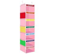 Organisateur de vêtements de la semaine Cintre portable à étagères pliables | range-pantalons de penderie pour jeans pull sweatshirt hoodie robe tenue dortoir université