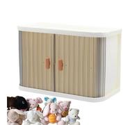 Organisateur de vêtements de poupée - Boîte de présentation d'accessoires de poupée - Présentoir de vêtements en peluche pour bibliothèque, coiffeuse, bureau, chambre à coucher, salle de jeux, chambre
