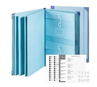 Organisateur de vie Veloron, Veloron The Folio - Organisateur de vie, classeur Veloron, organisateur de documents Veloron Organizer The Folio, organisateur de documents Life Book (blue)