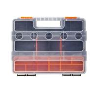 Organisateur de vis-mallette de rangement de matériel, plateau de composants emboîtables, unité modulaire empilable à 21 compartiments, conteneur de tri robuste, accessoire de boîte à outils