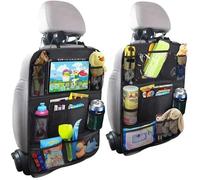 Organisateur de voiture - Universel - Noir - 9 poches - Tissu Oxford - Support pour tablette