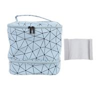 Organisateur de voyage en vernis à ongles contient 30 bouteilles en double couche case de vernis à ongles bleu applicable Scène Cosmetics