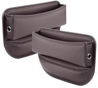 Organisateur D'écart de Siège de Voiture pour Nissan Teana J31 2003 2004 2005 2006 2007 2008, Car Seat Gap Storage Organizer Organisateur de Siège Poche Latérale,2 piece-Brown