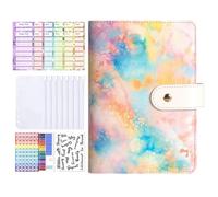 Organisateur d'économie d'argent | Cahier d'épargne A6 avec porte-monnaie | Planner de factures finances avec cartes budgétaires pour la maison adulte voyage