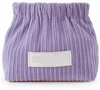 Organisateur d'élastiques à cheveux en velours côtelé, pochette portable multifonction pour accessoires cosmétiques, petite et mignonne, idéale pour un usage quotidien à la maison ou en voyage.