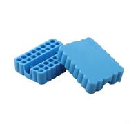 Organisateur d'embouts 32 trous pour porte-embouts de tournevis à tige de 6,35 mm avec design de rangement compact, léger et portable pour les amateurs de bricolage et l'utilisation à domicile