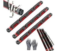 Organisateur d'embouts hexagonaux magnétiques en aluminium, support de lecteur de 40 emplacements 1/4", organisateur d'embouts hexagonaux magnétiques(3PC)