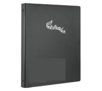Organisateur d'enroulement de partition de feuille Classeur A4 extensible à 3 anneaux for partitions avec pochettes transparentes multicolore(Black)