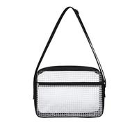 Organisateur d'épaule anti-statique transparent Sangle réglable pour téléphones Clé de passeport Machine transparente Sac de rangement Sangle réglable Sac en PVC transparent