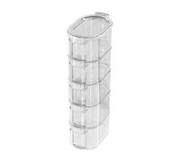 Organisateur d'épices - pot réutilisable à l'air clair, bocal de sel avec couvercle, stockage d'épices portable, joint de préservation de la fraîcheur, récipient à manger de cuisine polyvalente, pique