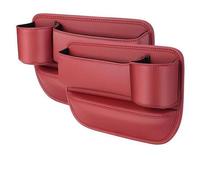 Organisateur D'Espace SièGe Auto pour Audi A3 8V 2012-2020,avec Porte Gobelet BoîTes Rangement Petits Objets Non SLI Accessoire Interieur,C/Red - Pilot and Co-Pilot