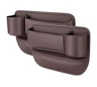 Organisateur D'espace Siège Voiture pour MG Marvel R 2018-2026, Boîte de Rangement Siège Avant avec Porte Gobelet Multifonctionnel Accessoires,D/Brown