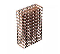 Organisateur d'étagère à vin Étagère à vin Présentoir de stockage Armoire à vin Maison Magasin de vin commercial Cave à vin Sortie Casiers à vin en bois massif Porte-vin Portable(7 * 11)