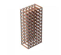 Organisateur d'étagère à vin Étagère à vin Présentoir de stockage Armoire à vin Maison Magasin de vin commercial Cave à vin Sortie Casier à vin en bois massif Porte-vin Portable(5 * 11)