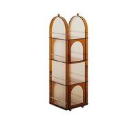 Organisateur d'étagère de DVD Étagère de Rangement Mobile Verticale for CD et disques vinyles, en Acrylique, avec roulettes Support de Stockage de CD